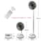 Portable Folding Fan 6000mAh Rechargeable Floor Standing Fan With Remote Control 6