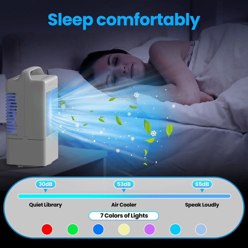 Portable Electric Cooling Fan With Water And Ice For Home Office Desktop 3