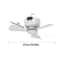 Rechargeable Ceiling Fan With Removable Blades And LED Light For Indoor And Outdoor Use 5