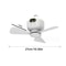 Rechargeable Ceiling Fan With Removable Blades And LED Light For Indoor And Outdoor Use 5