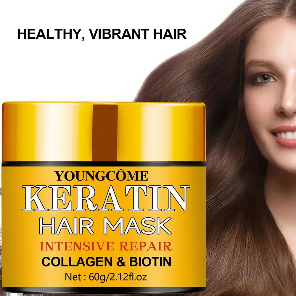 Hair Repair Mask With Biotin Collagen And Keratin For Dry And Damaged Hair 1