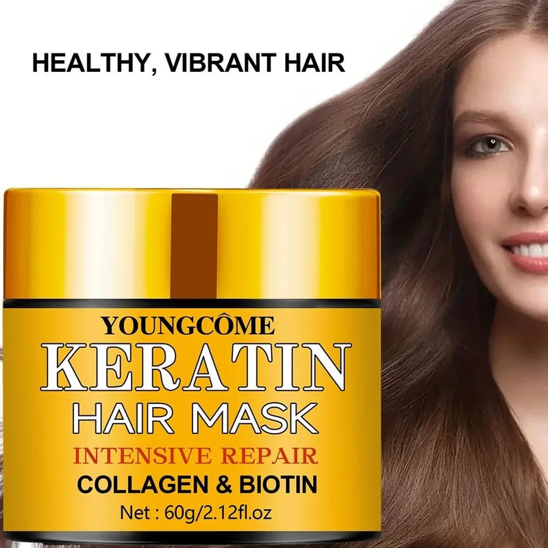 Hair Repair Mask With Biotin Collagen And Keratin For Dry And Damaged Hair 1