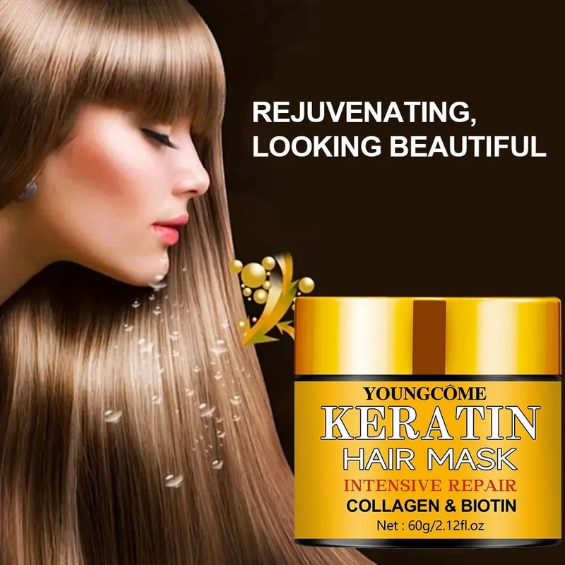 Hair Repair Mask With Biotin Collagen And Keratin For Dry And Damaged Hair 3