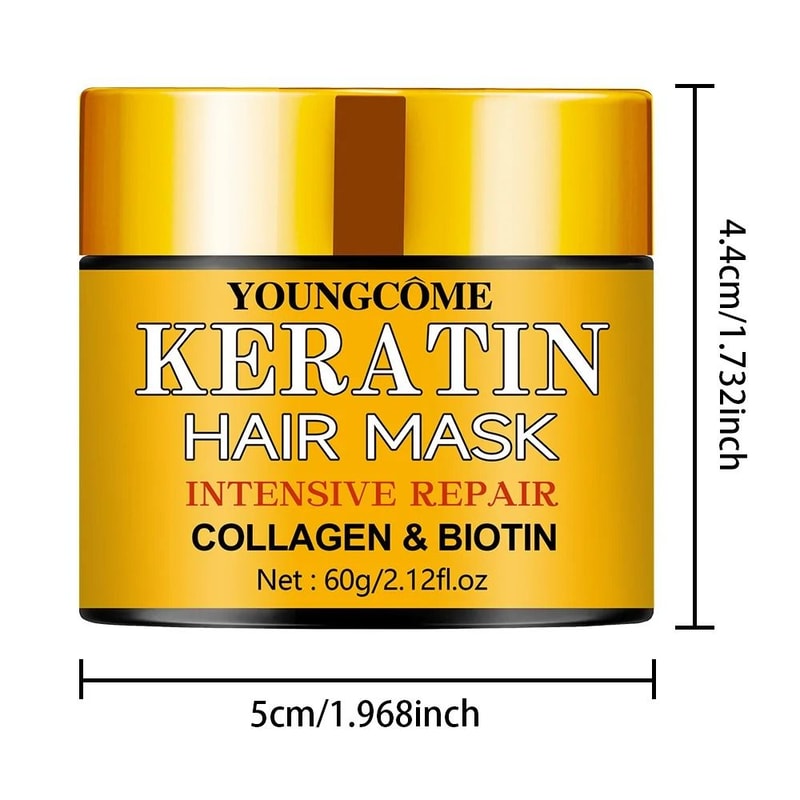 Hair Repair Mask With Biotin Collagen And Keratin For Dry And Damaged Hair 5