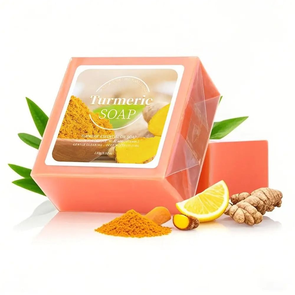 Turmeric Rose Natural Cleansing Soap With Essential Oils For Smooth And Bright Skin 3
