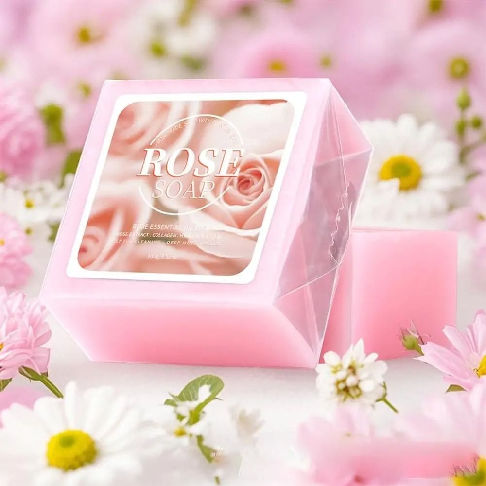 Turmeric Rose Natural Cleansing Soap With Essential Oils For Smooth And Bright Skin 4