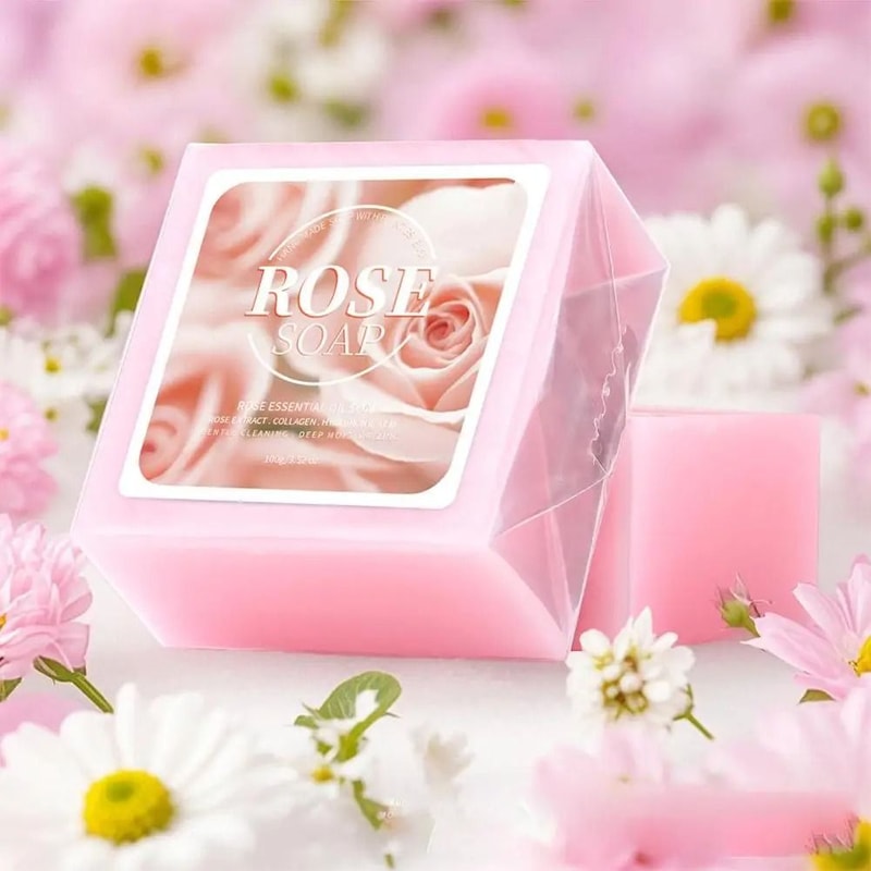 Turmeric Rose Natural Cleansing Soap With Essential Oils For Smooth And Bright Skin 4