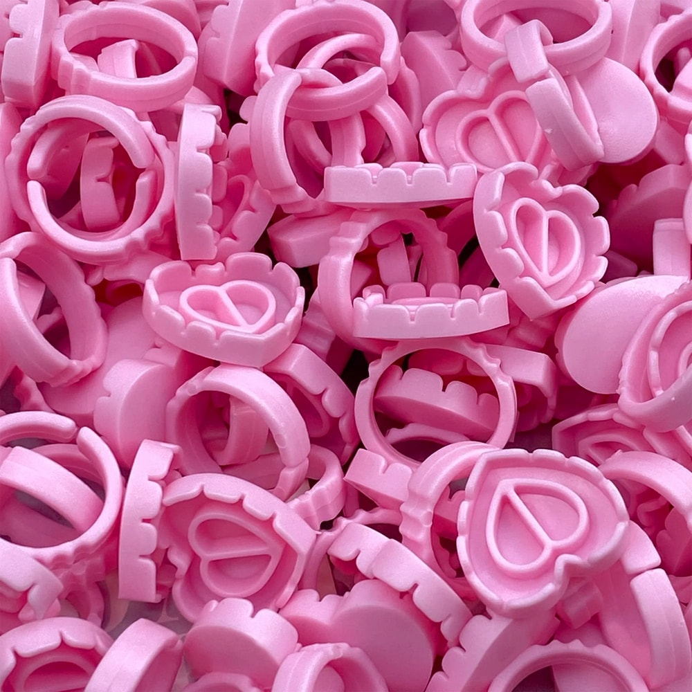 Disposable Eyelash Glue Cup Rings For Lash Extensions 100 Pack 2