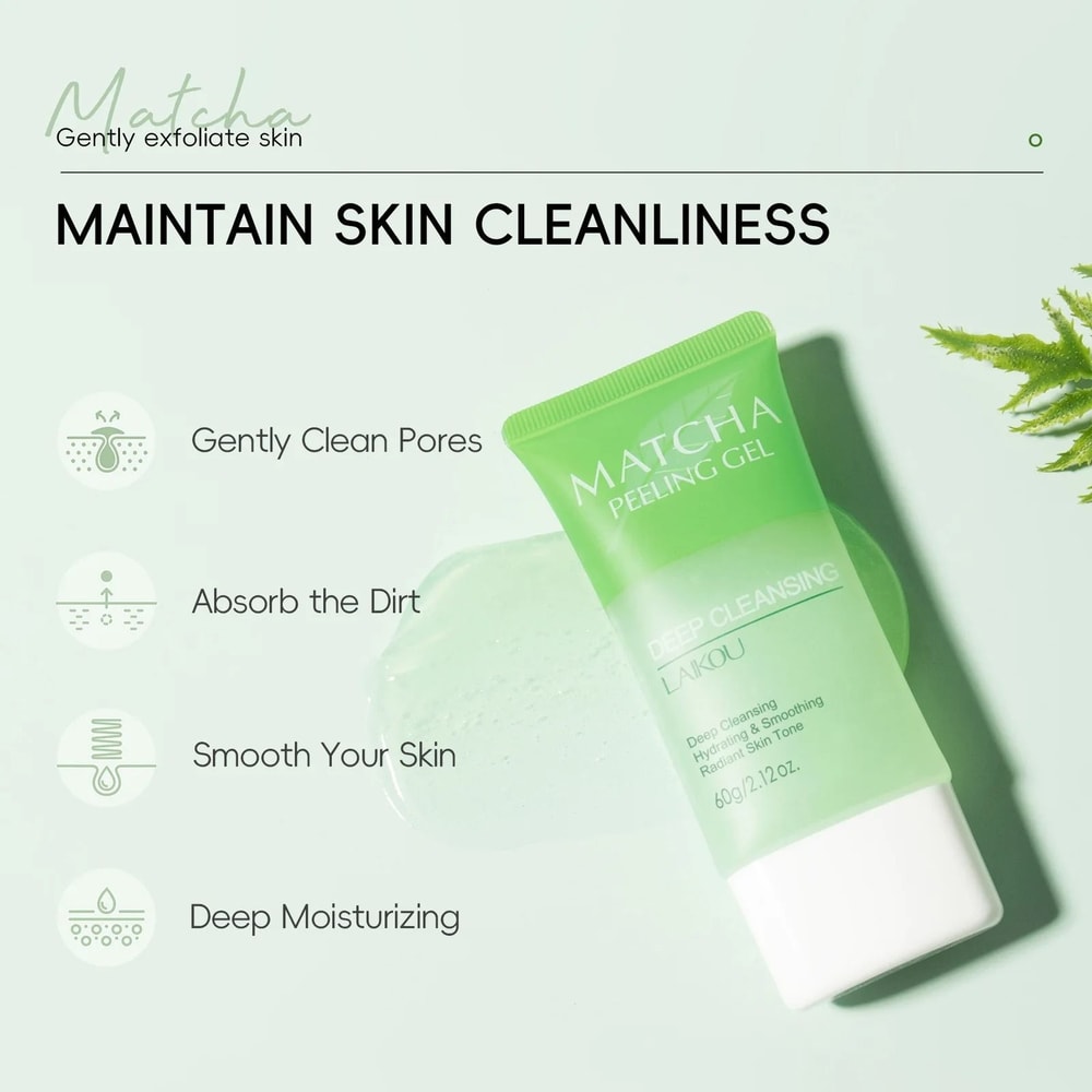 Matcha Exfoliating Gel For Deep Cleansing And Skin Renewal 60g 2