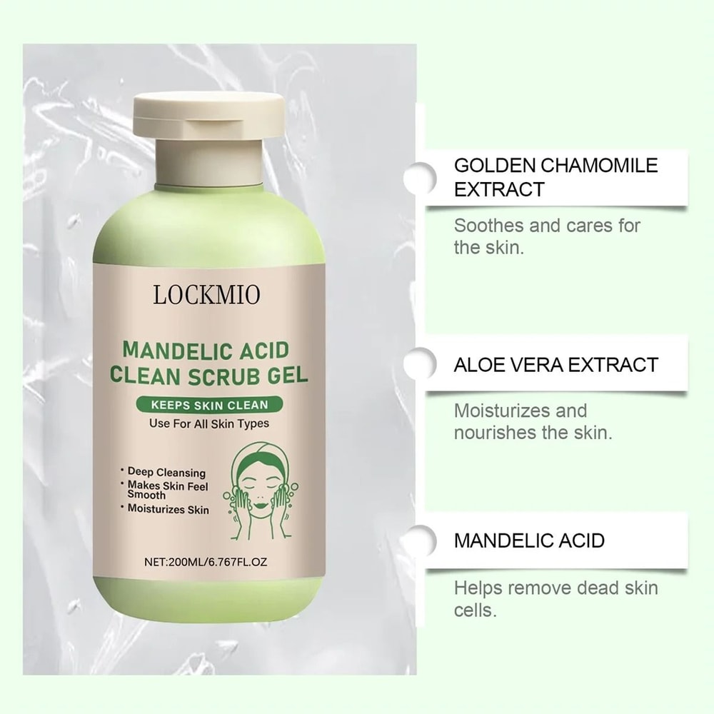 Mandelic Acid Exfoliating Gel For Smooth Bright Skin Deep Cleansing And Texture Renewal 2