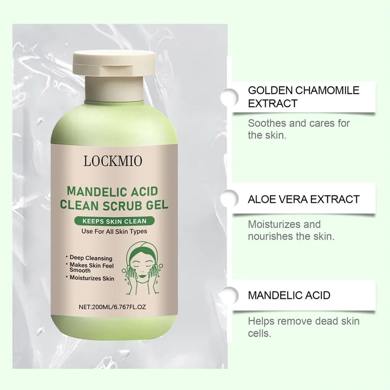 Mandelic Acid Exfoliating Gel For Smooth Bright Skin Deep Cleansing And Texture Renewal 2