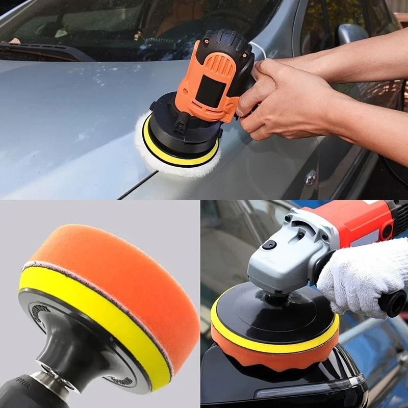 Car Polishing Pad Set With Drill Adapter 2