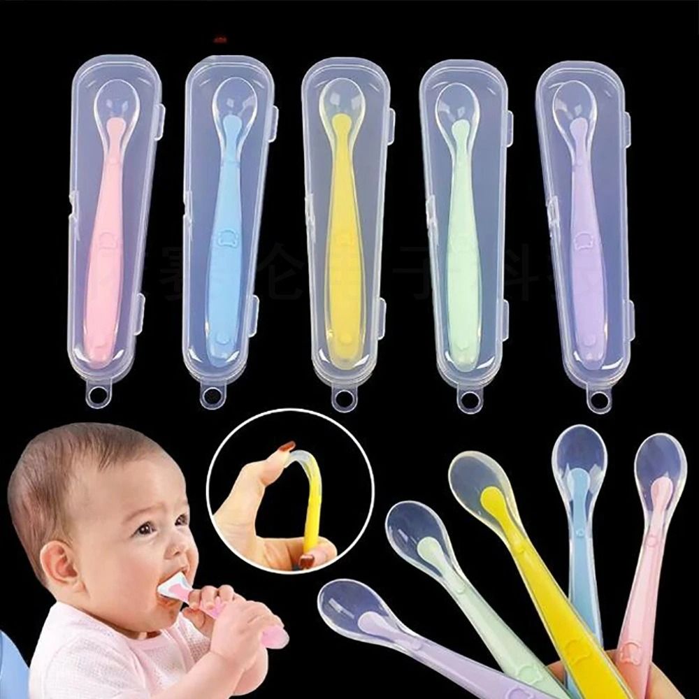 Soft Silicone Baby Feeding Spoon 2