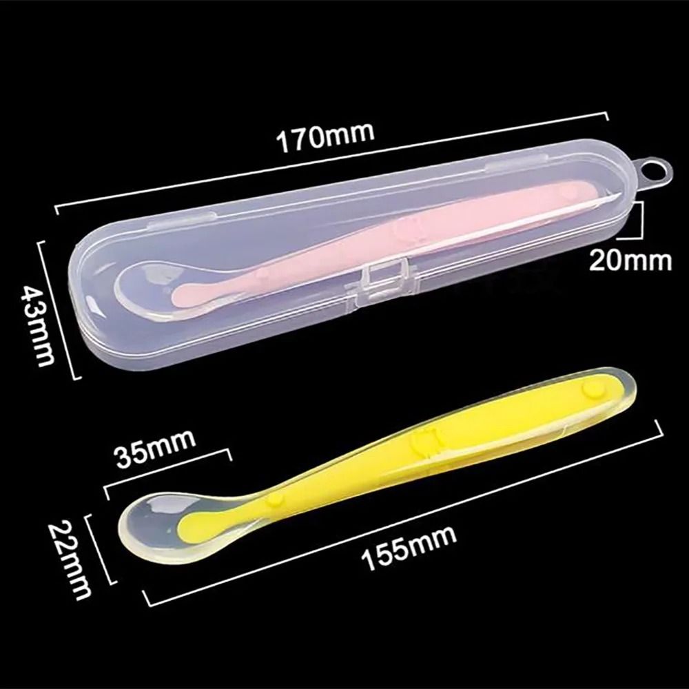 Soft Silicone Baby Feeding Spoon 5