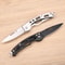 Stainless Steel Folding Pocket Knife With Keychain Clip 1