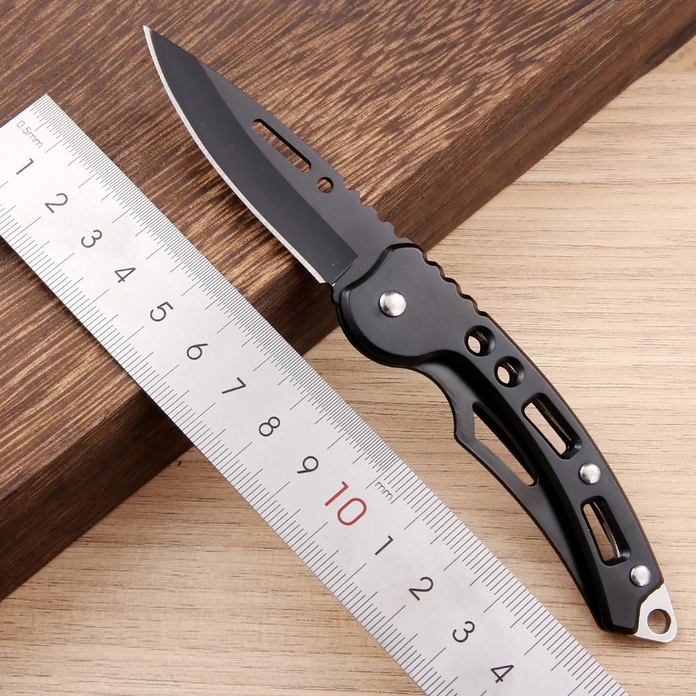 Stainless Steel Folding Pocket Knife With Keychain Clip 3