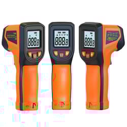 handheld infrared thermometer with laser surface temperature read