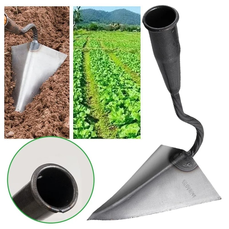 Small Tip Triangular Garden Hoe For Weeding And Soil Turning 5