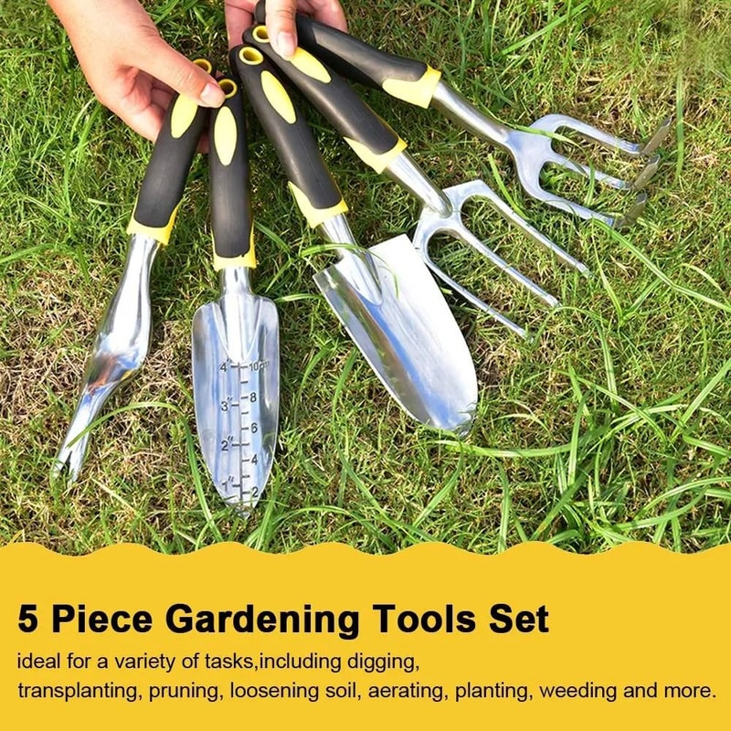 Garden Hand Tool With Ergonomic Handle For Planting And Soil Care 5