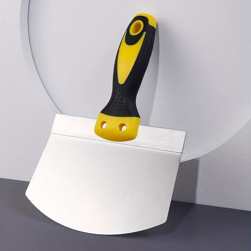 Arc Shape Stainless Steel Putty Scraper With Ergonomic Handle 1