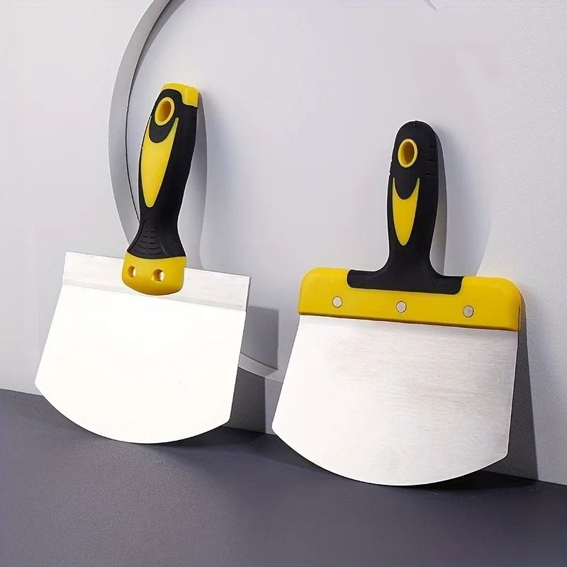 Arc Shape Stainless Steel Putty Scraper With Ergonomic Handle 3