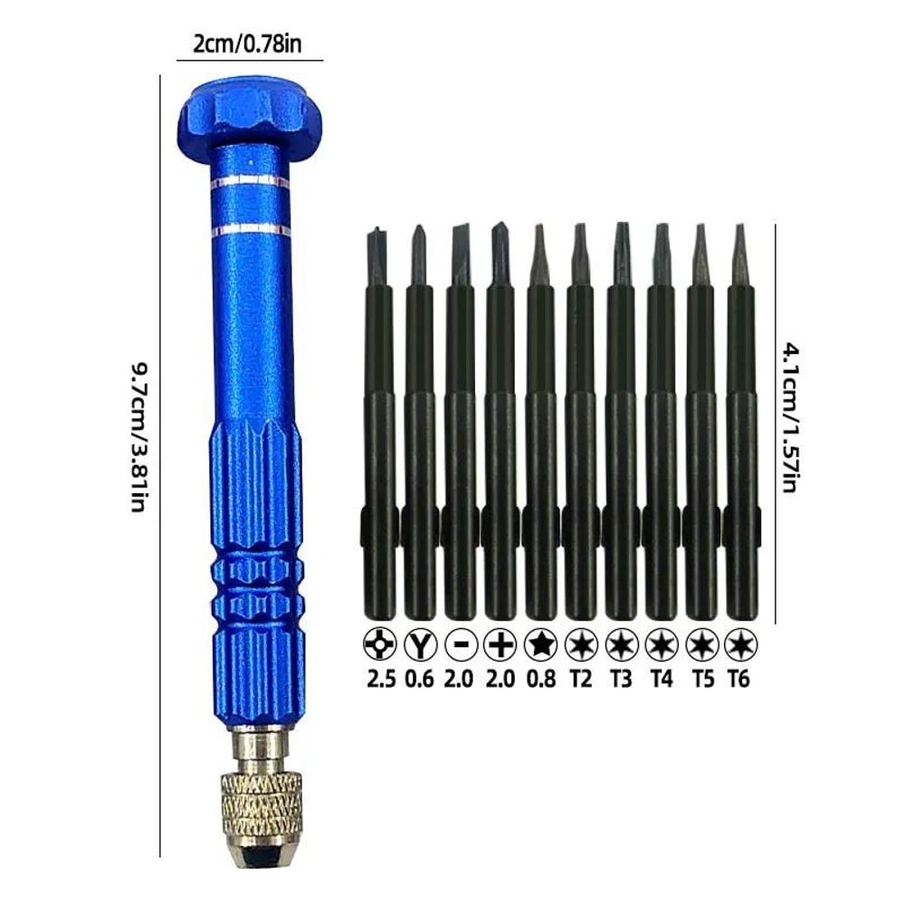 10 In 1 Precision Screwdriver Set For Electronics And Small Device Repair 6