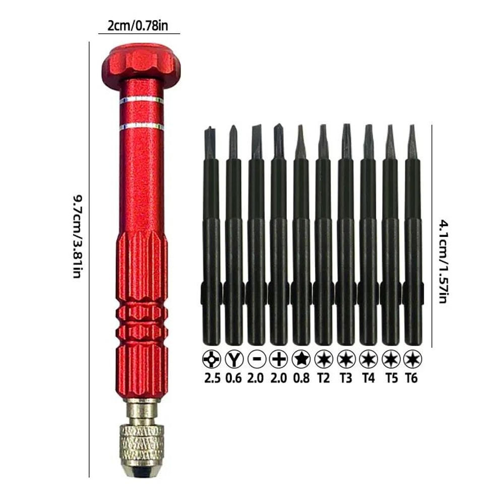 10 In 1 Precision Screwdriver Set For Electronics And Small Device Repair 7