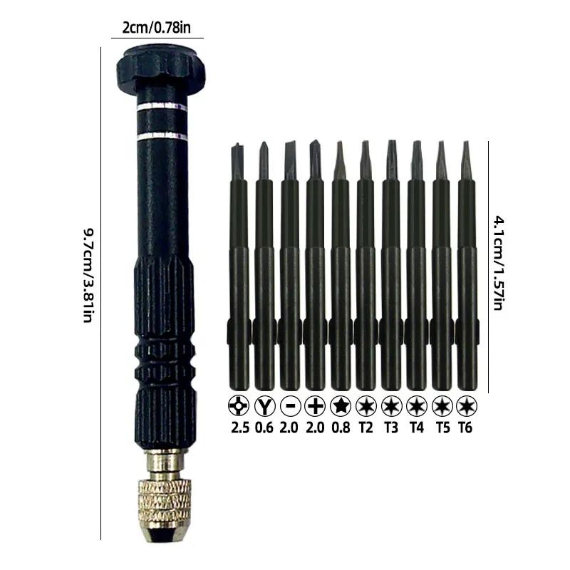 10 In 1 Precision Screwdriver Set For Electronics And Small Device Repair 8