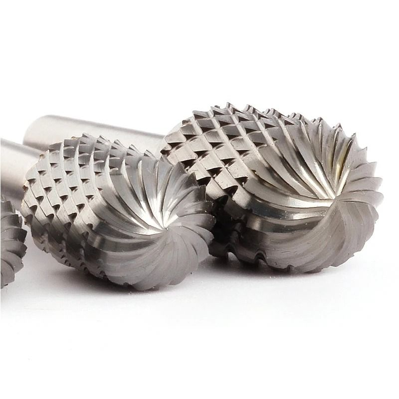 Tungsten Carbide Rotary Burr With 14 Inch Shank Style C Ball Nose Cylinder 0