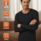 2pcs Mens Solid Color Thermal Underwear Set For Fall And Winter 6