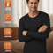 2pcs Mens Solid Color Thermal Underwear Set For Fall And Winter 6