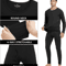 2pcs Mens Solid Color Thermal Underwear Set For Fall And Winter 4