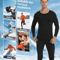 Mens Thermal Underwear Set Long Sleeve Top and Bottom