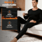 Mens Thermal Underwear Set Long Sleeve Top and Bottom