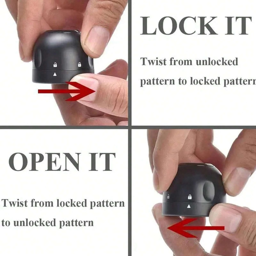 Mini Leak Proof Wine And Champagne Bottle Stopper With Spin Lock Seal 2