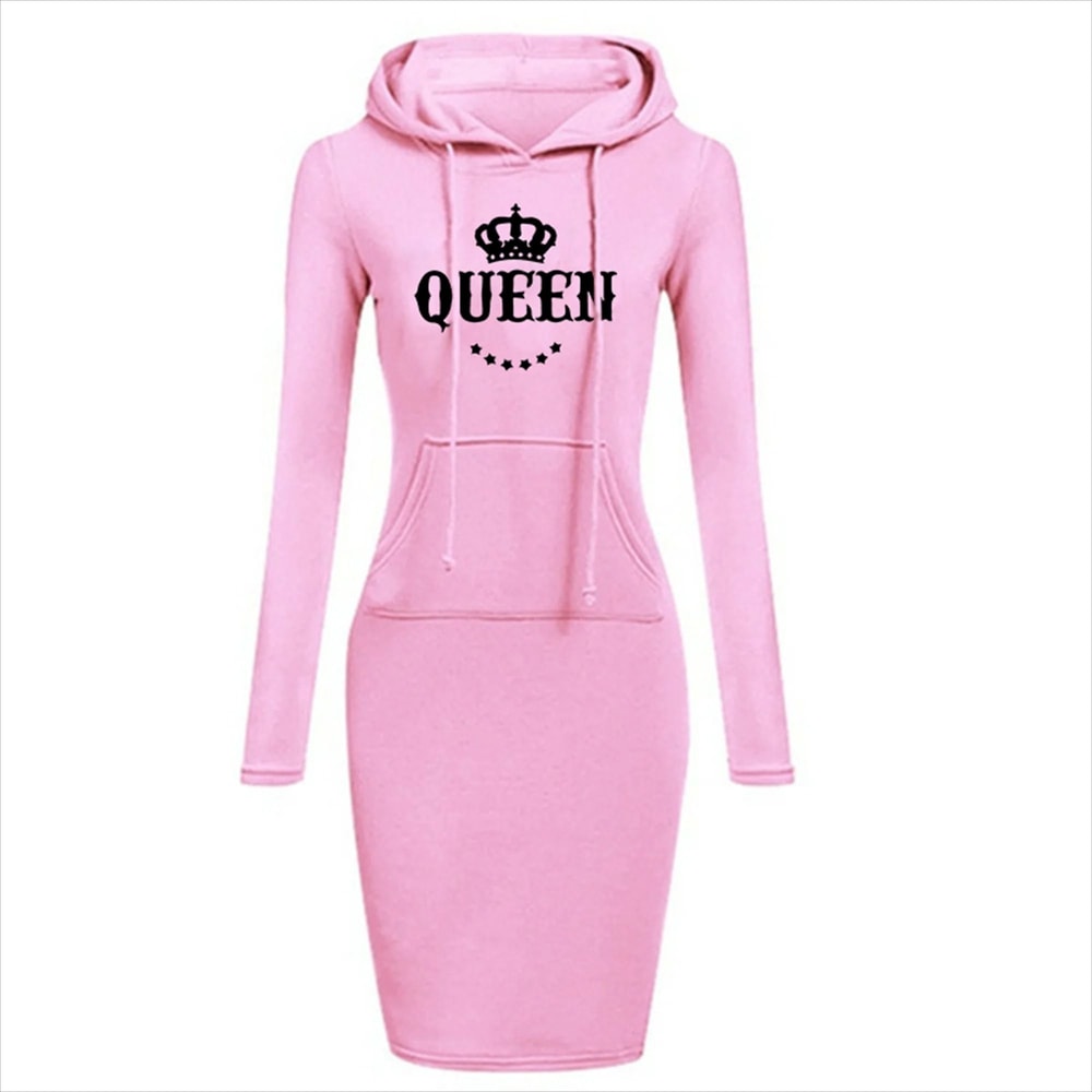 Womens Slim Hoodie Dress With Long Sleeves And Casual Fit 10