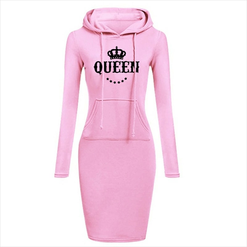 Womens Slim Hoodie Dress With Long Sleeves And Casual Fit 10
