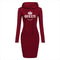 Womens Slim Hoodie Dress With Long Sleeves And Casual Fit 11
