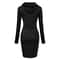Womens Slim Hoodie Dress With Long Sleeves And Casual Fit 1