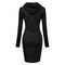 Womens Slim Hoodie Dress With Long Sleeves And Casual Fit 1