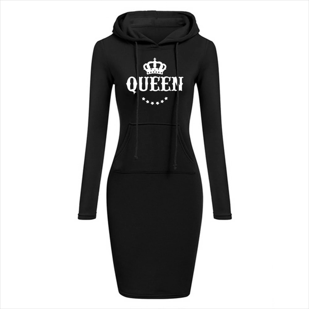 Womens Slim Hoodie Dress With Long Sleeves And Casual Fit 2