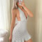 Womens Halter Backless Casual Party Dress 2