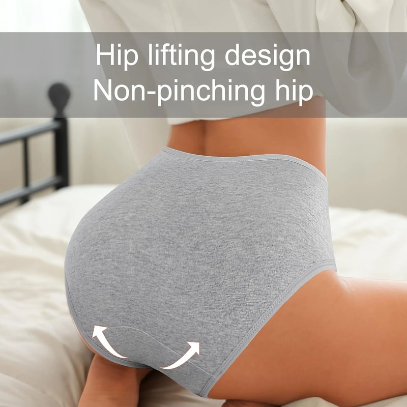 High Waist Cotton Panties For Women 4 Piece Slimming Comfort Set 4