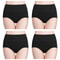 High Waist Cotton Panties For Women 4 Piece Slimming Comfort Set 9