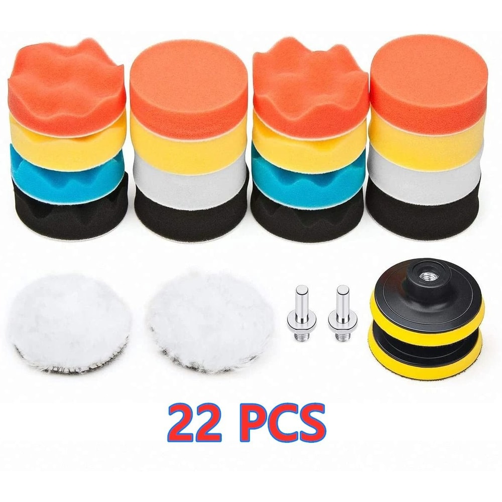 Car Polishing Sponge Pads Kit For Waxing And Scratch Removal 7