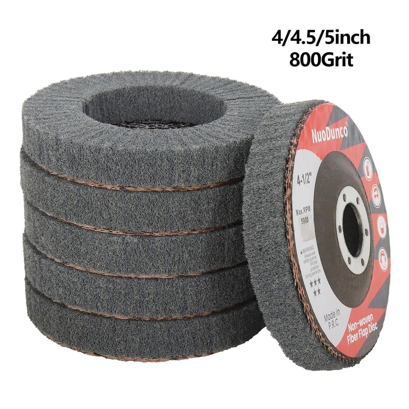 Nylon Fiber Flap Polishing Wheel Disc For Angle Grinders 800 Grit 1