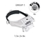 LED Headband Magnifier With Interchangeable Lenses For Hands Free Work 6