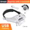 LED Headband Magnifier With Interchangeable Lenses For Hands Free Work 8