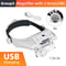 LED Headband Magnifier With Interchangeable Lenses For Hands Free Work 8