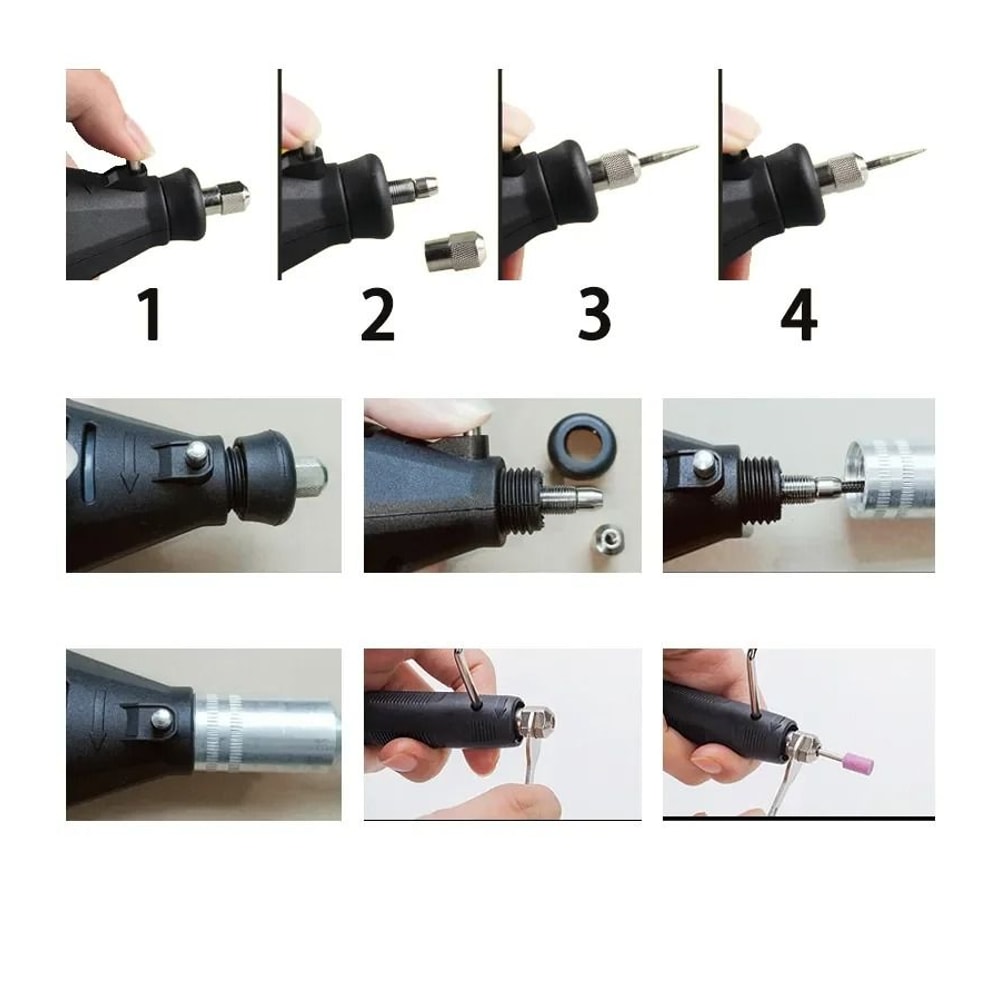 Electric Mini Drill And Rotary Tool Kit With Variable Speed For Engraving Grinding And Polishing 4
